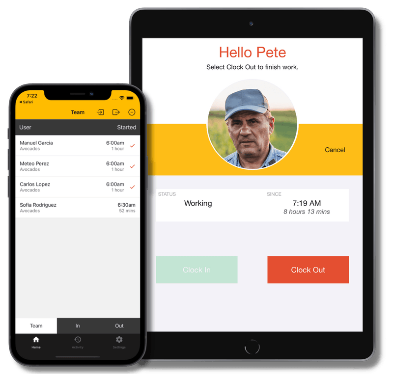 Smart time clocks for agriculture